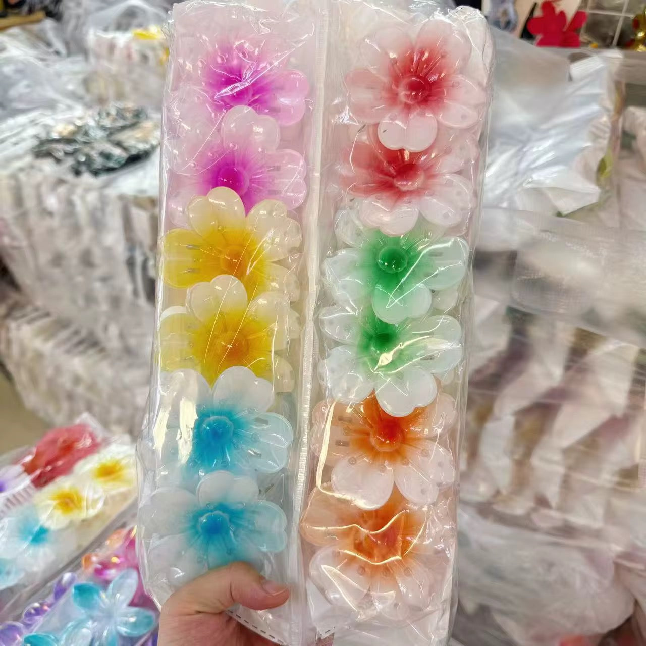 Rosé Petals Claw Clip