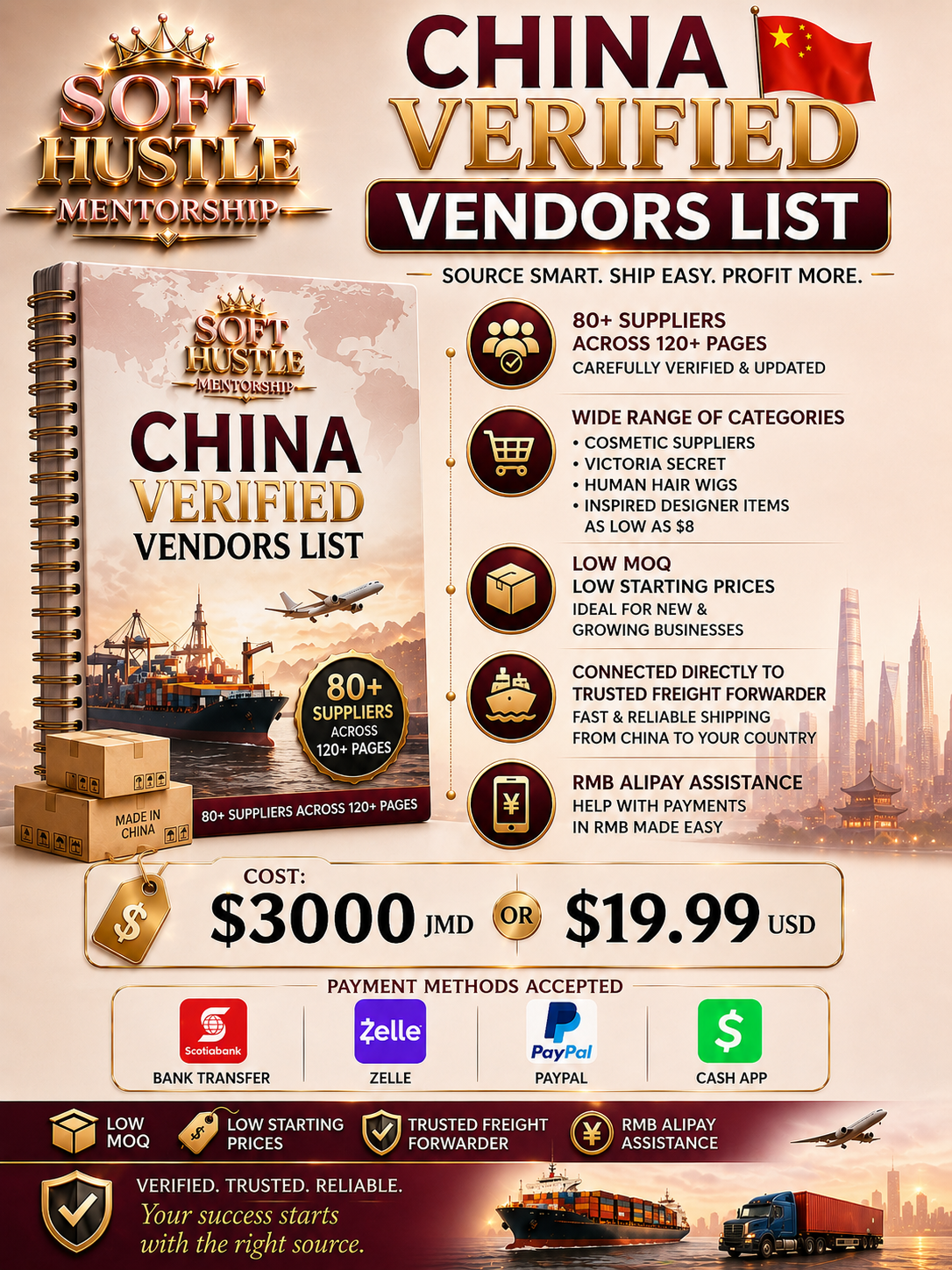 Soft Hustle Vendor’s List
