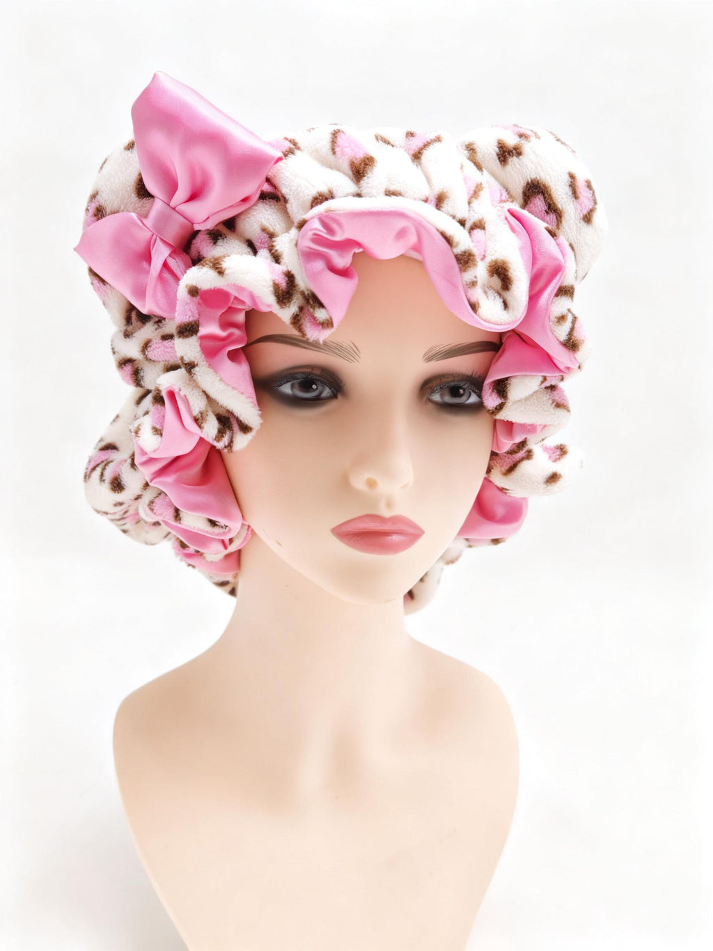 Blush Leopard Princess Plush Bonnet