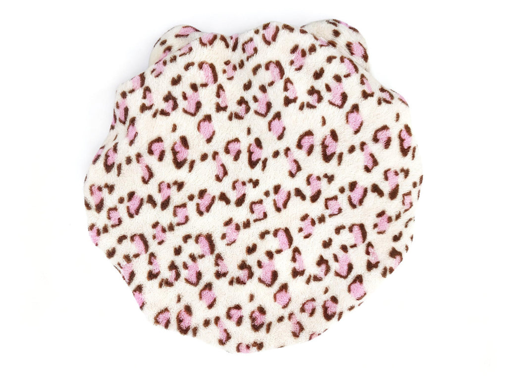 Blush Leopard Princess Plush Bonnet